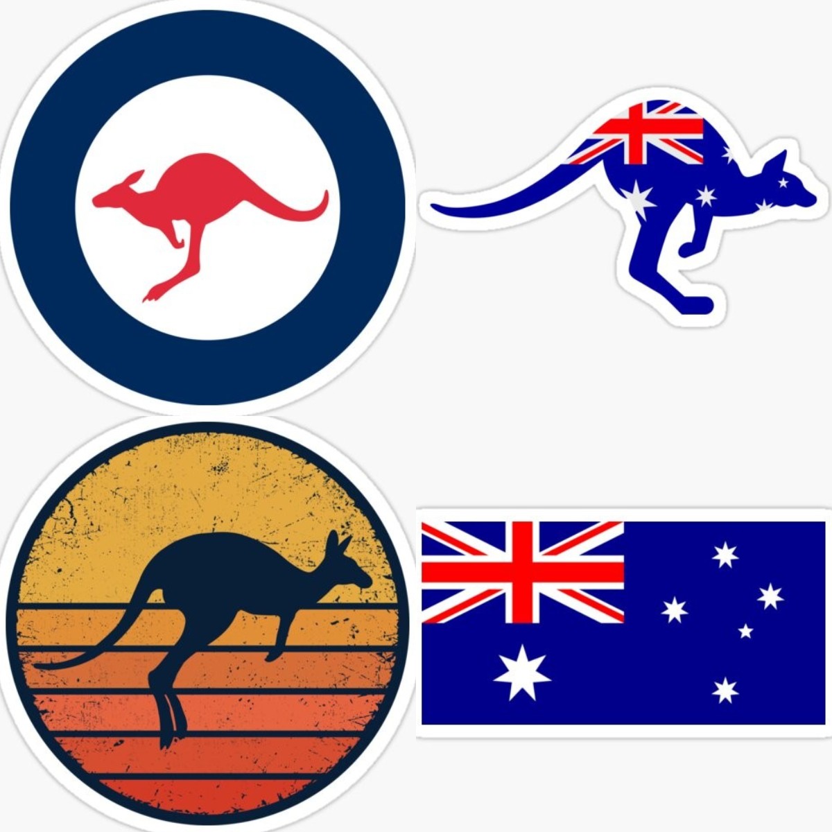 Car Accessories Australia - Kangaroo Zone Australien Stoßstangenaufkleber Niedliche Motorrad-Bootsteile
