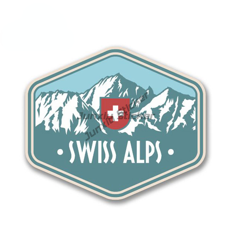 Car Accessories Zurich - Schweizer Alpen Schweiz Flaggen-Aufkleber Schweiz Zürich