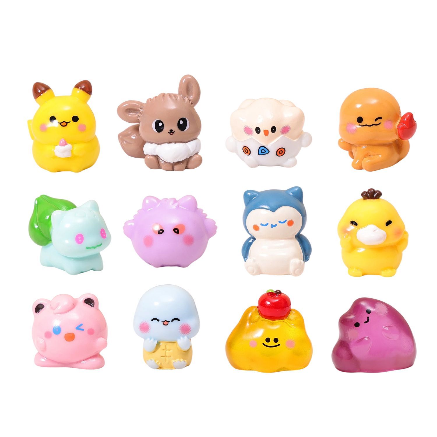 Car Accessories Cute - Pokémon Mini-Landschaftsfigur, kreatives niedliches Partikel-Spielzeug, Auto-