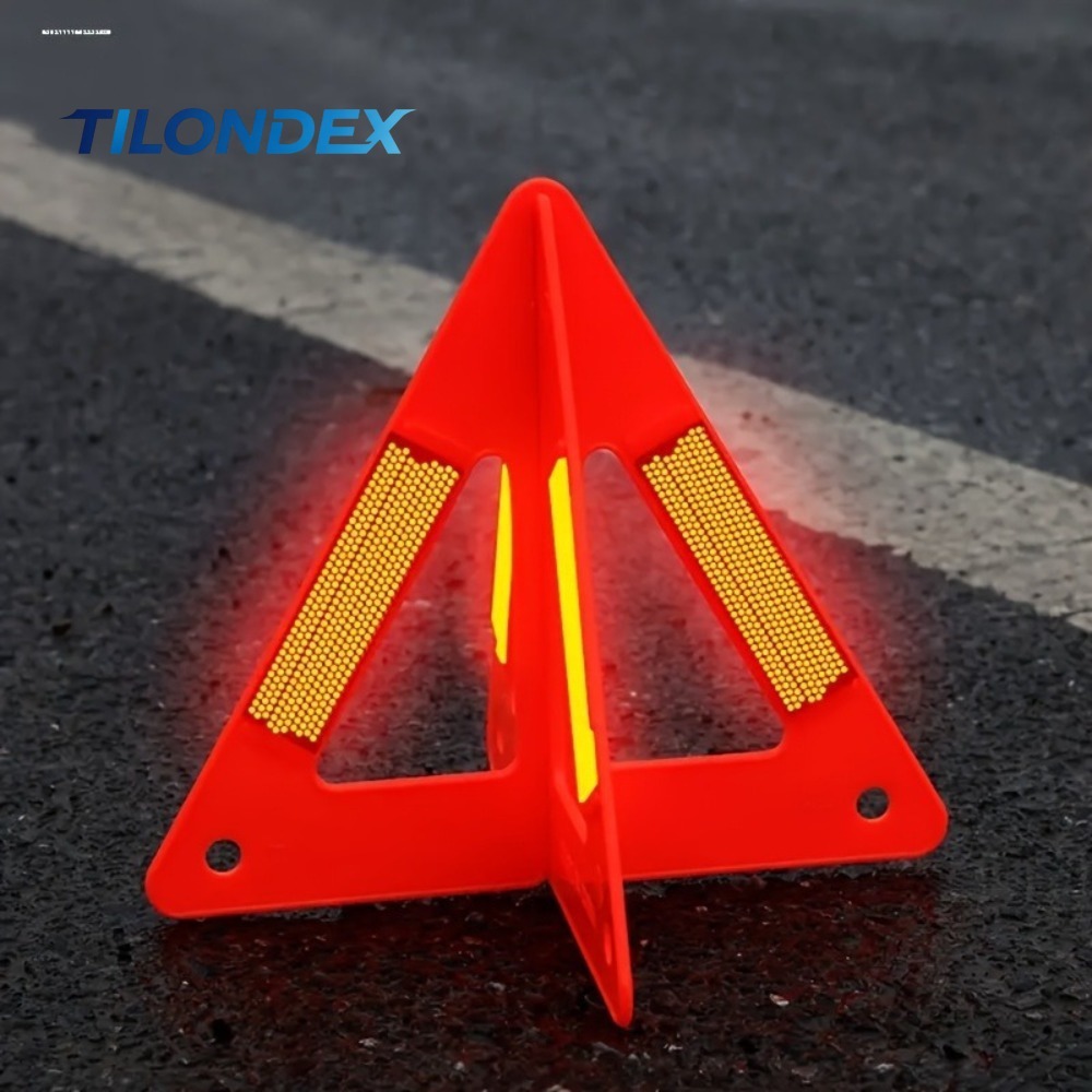 Car Accessories Outside - TILONDEX 2er-Pack Hochbeständiges Hochsichtbares Reflektierendes Warndreieck