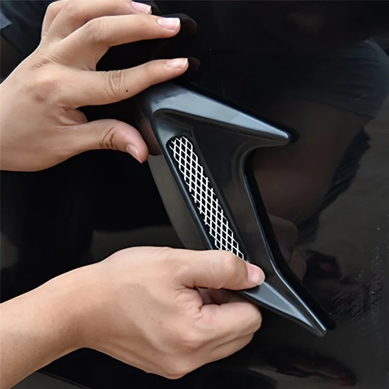 Car Accessories Outside - Kohlefaser Universal Auto Haifischflossen Kotflügel Seitenluftauslass