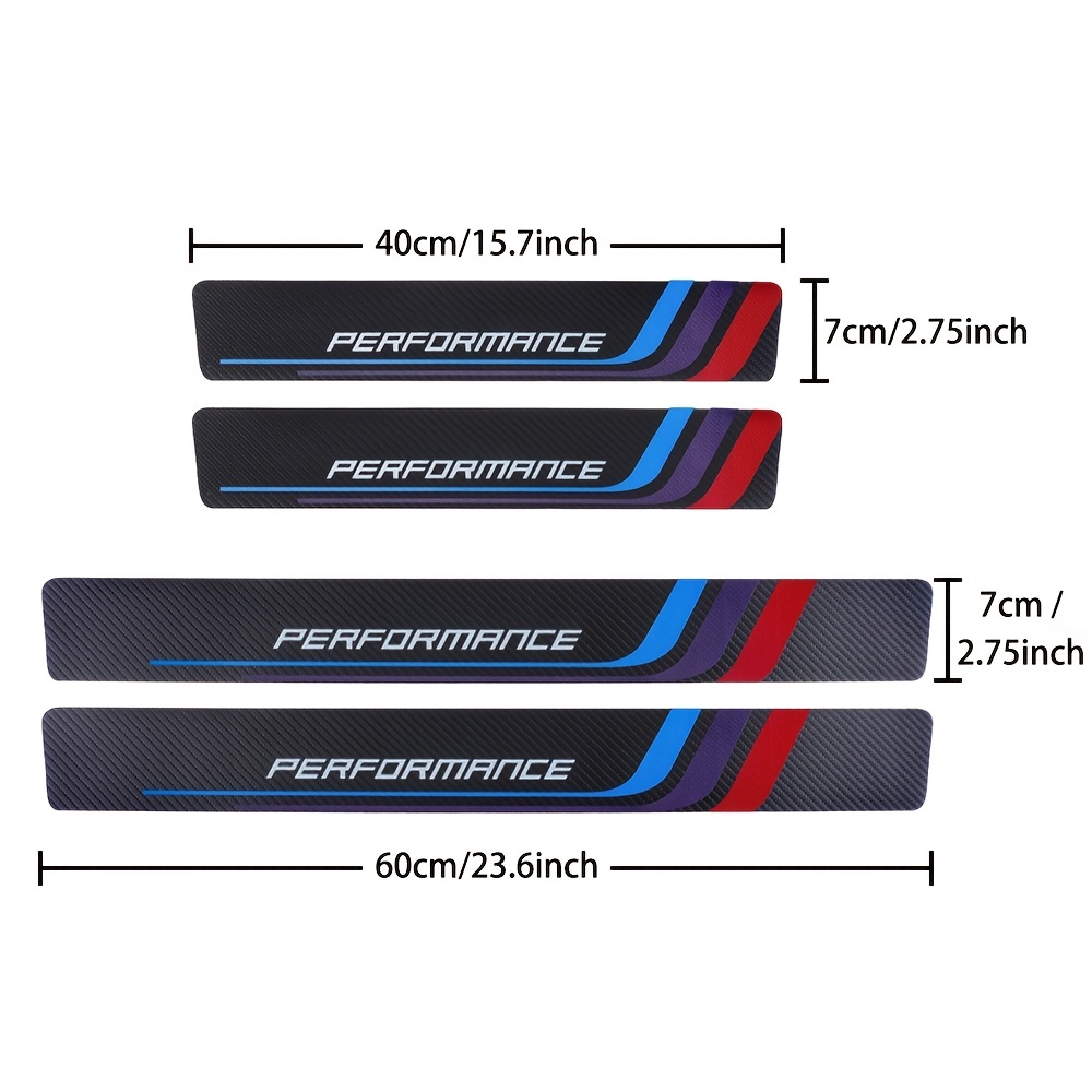 4 stücke Kohle faser Schweller – Car Accessories Outside Bewertung und Preis