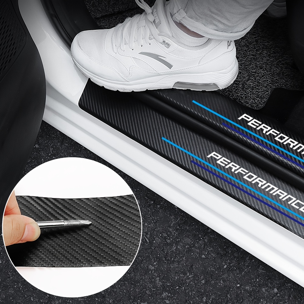 4 stücke Kohle faser Schweller – Car Accessories Outside Bewertung und Preis