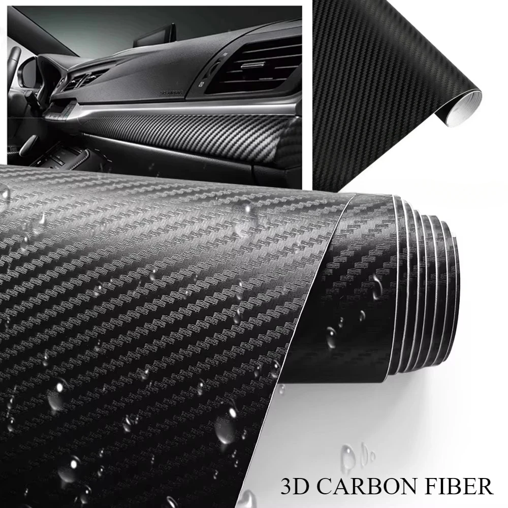 NEUE 3D Carbonfaser-Folie Selb – Car Accessories Tape Bewertung und Preis