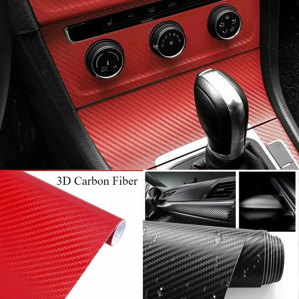 NEUE 3D Carbonfaser-Folie Selb – Car Accessories Tape Bewertung und Preis