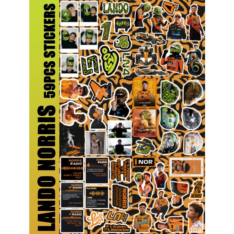 59-teiliges Lando Norris-Aufkl – Car Accessories Outside Bewertung und Preis